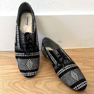 OSBORN Handcrafted Fairly Made Guatemalan Textile Oxfords SUPER Comfy 10 $198!